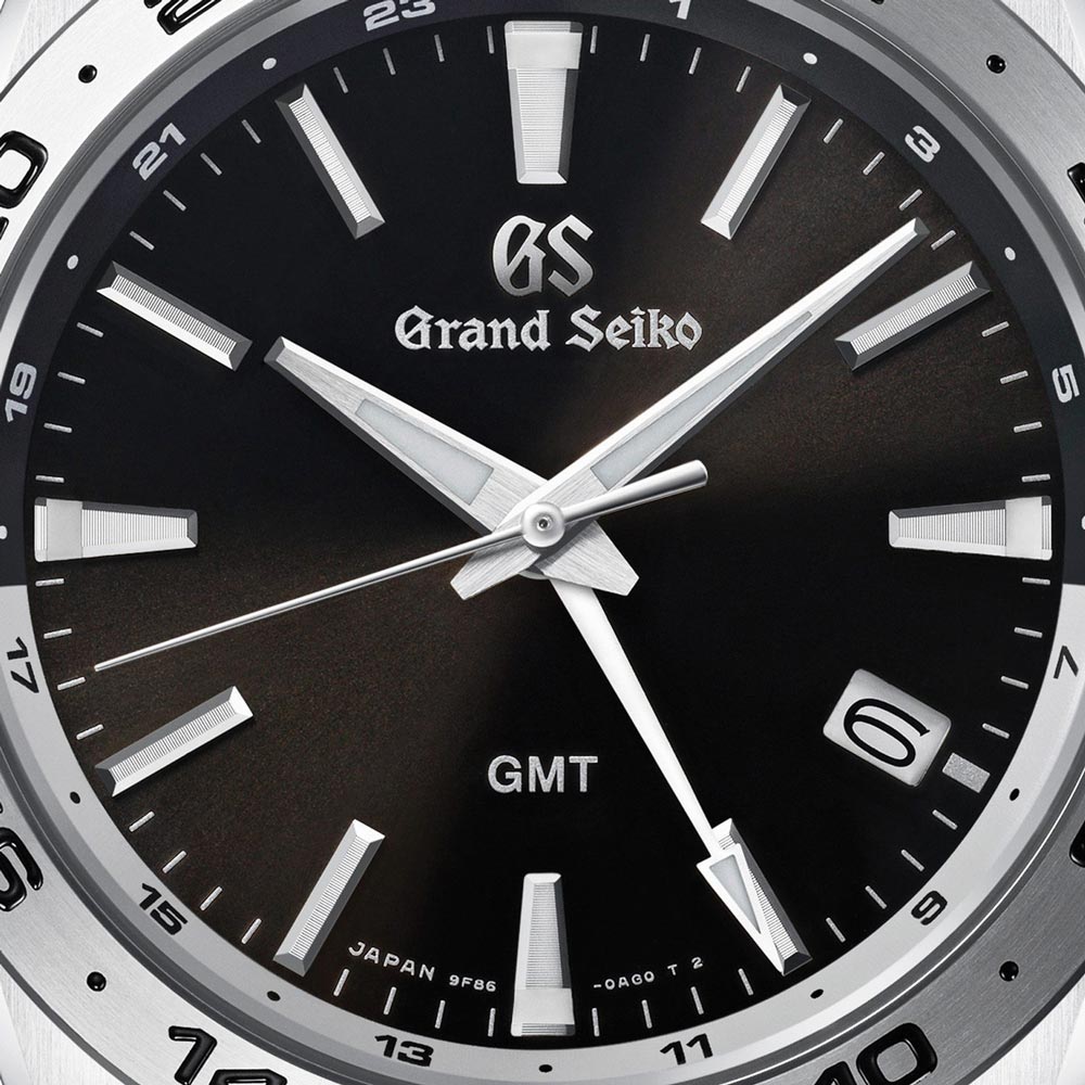 Grand Seiko Sports Collection Slate Quartz GMT 39mm Black Dial Gents Watch SBGN027G