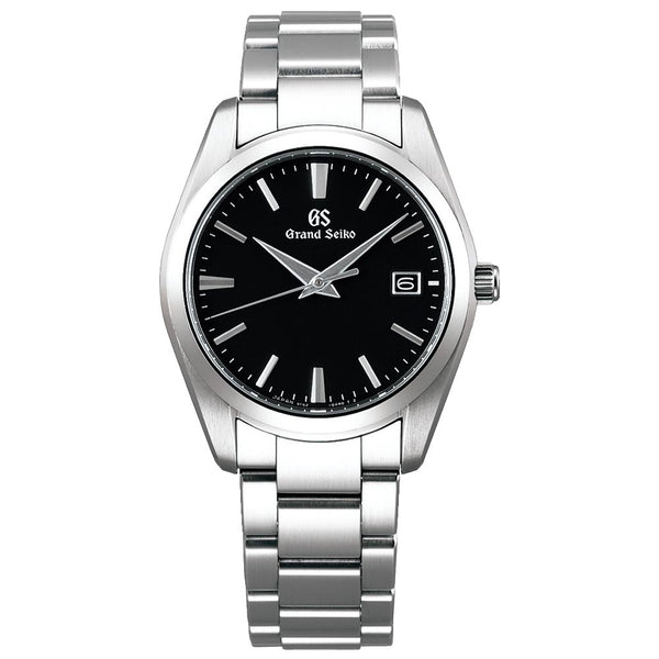 grand seiko heritage collection 37mm black dial quartz watch