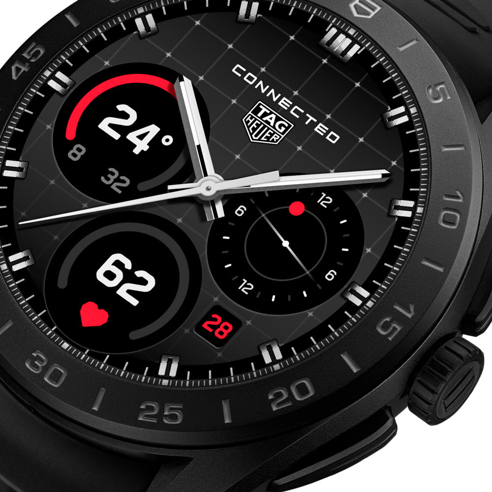 TAG Heuer Connected Calibre E5 45mm Black Titanium Smart Watch SBT8A80.BT6293