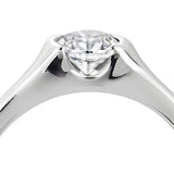 The Iris Platinum 0.80ct Round Brilliant Cut Diamond Solitaire Engagement Ring