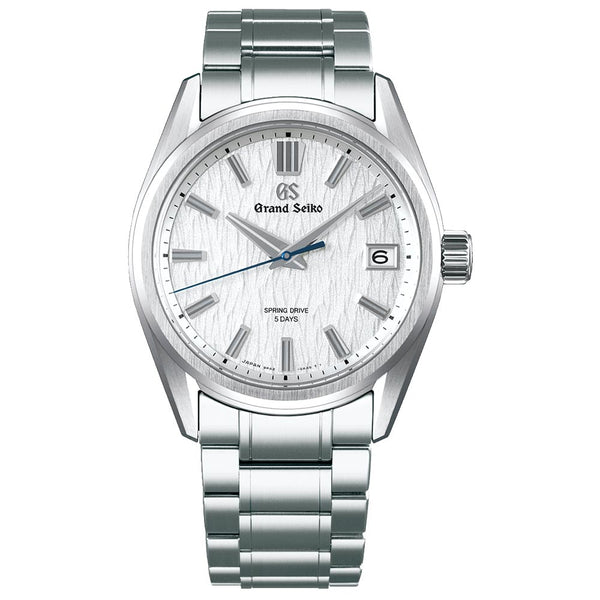 grand seiko evolution 9 spring drive white birch 40mm white dial gents watch