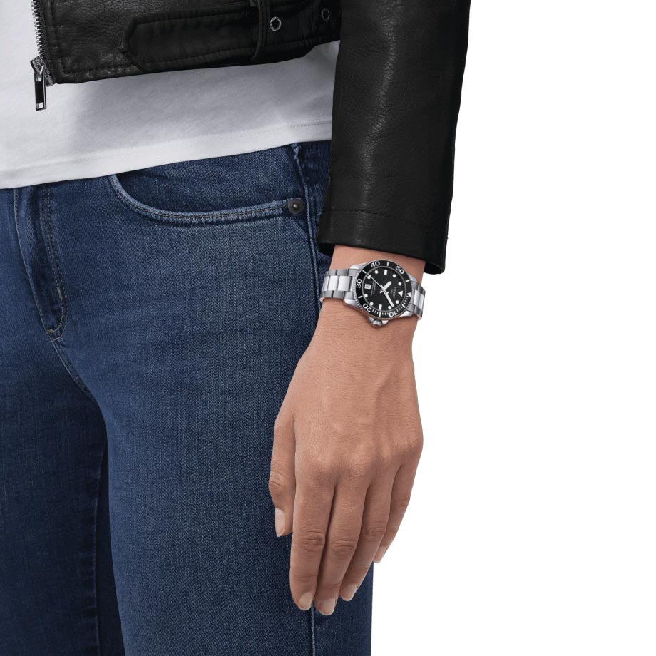 Tissot Seastar 1000 Black Dial 36mm Quartz Watch T1202101105100