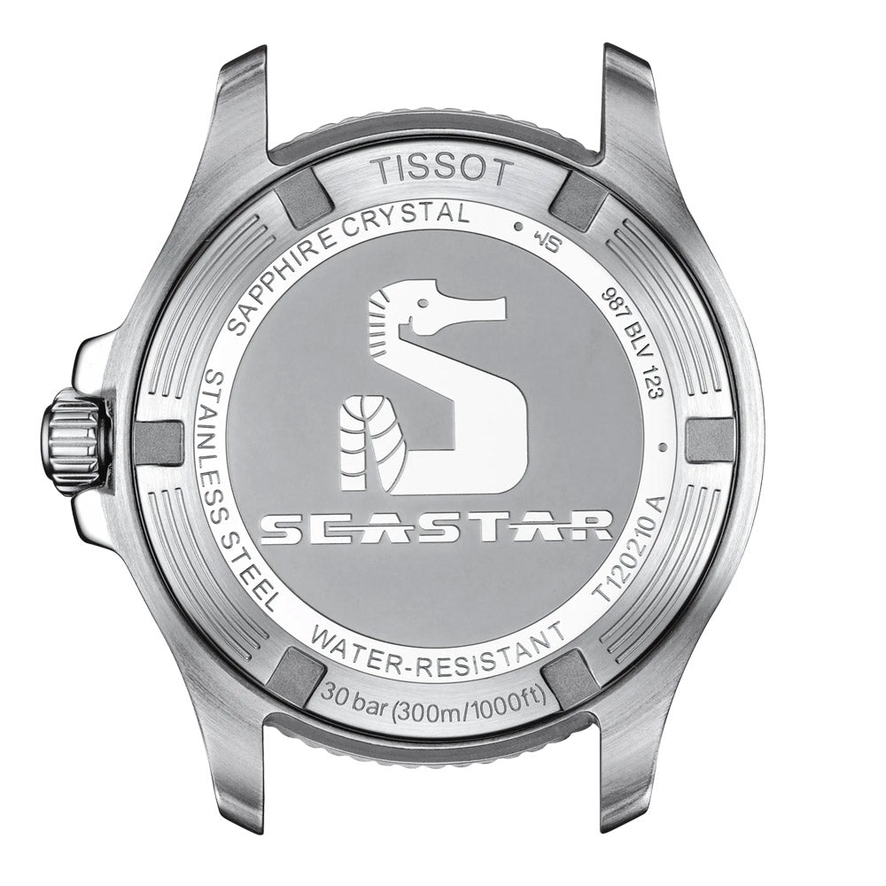 Tissot Seastar 1000 MOP Dial 36mm Rose Gold PVD Steel Quartz Watch T1202102211100