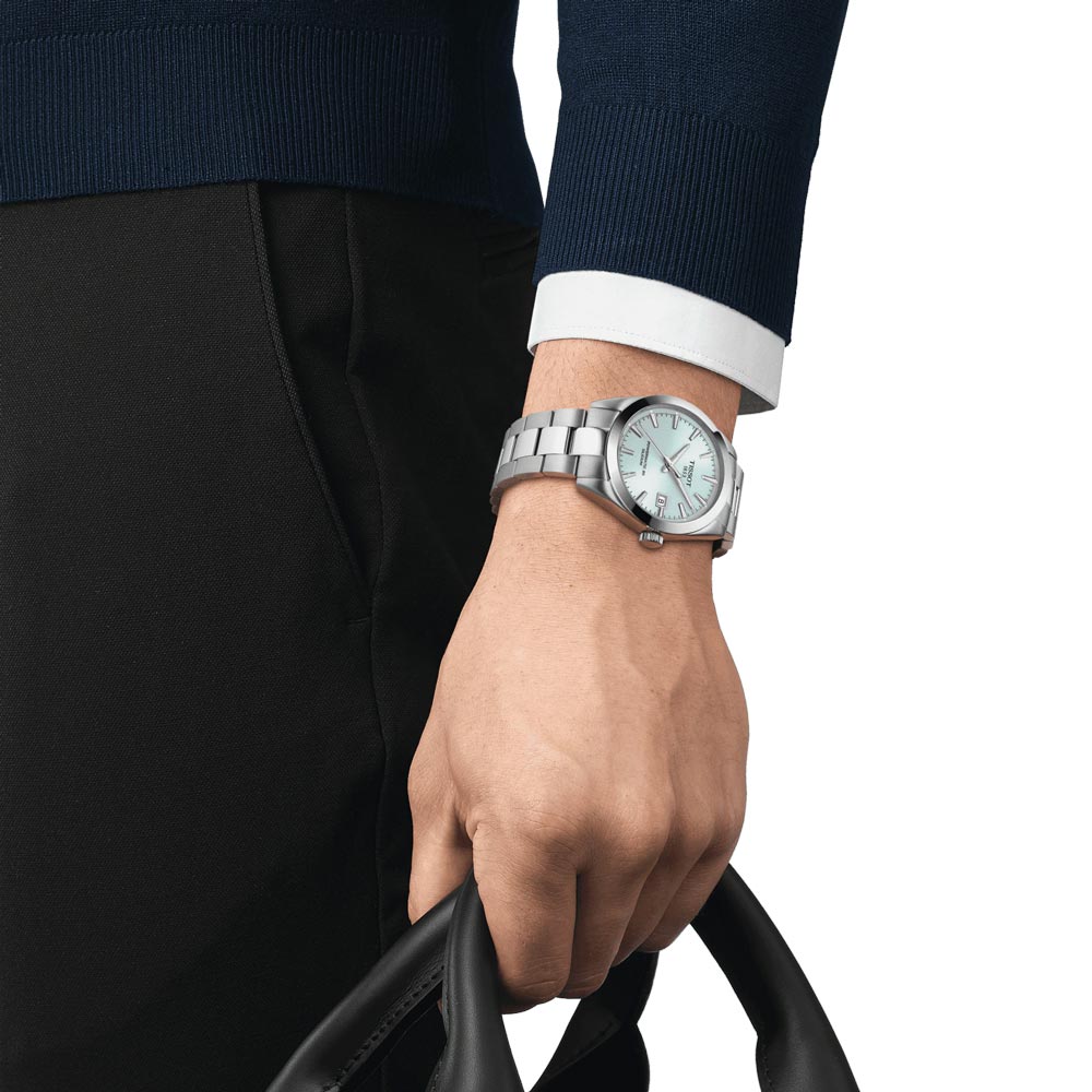 tissot gentleman automatic blue