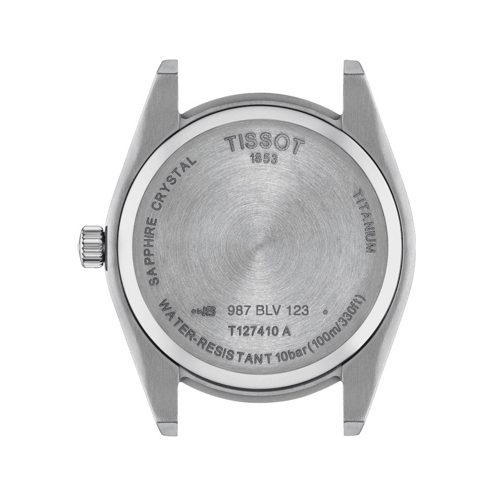 Tissot Gentleman 40mm Blue Dial Titanium Gents Quartz Watch T127410440