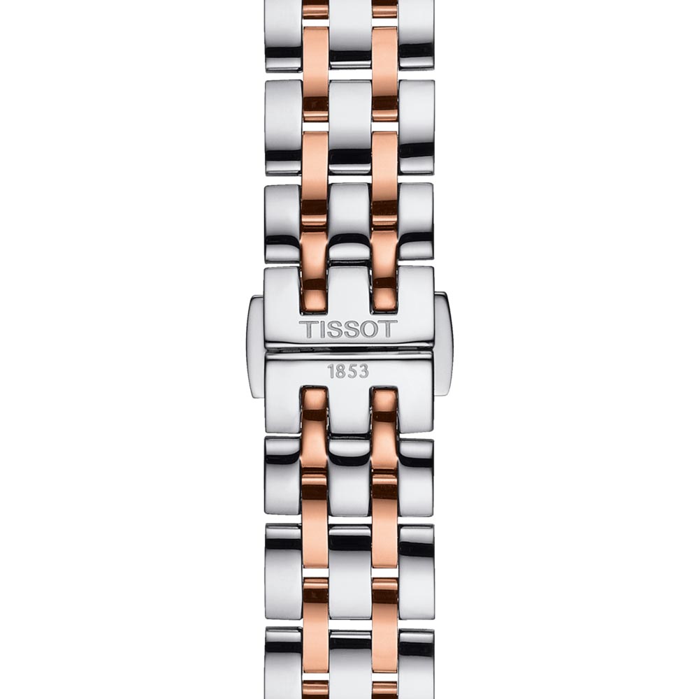 Tissot Classic Dream Lady 28mm White Dial Rose Gold PVD Steel Quartz Watch T1292102201300