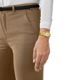 Tissot Classic Dream 28mm Ivory Dial Yellow Gold PVD Steel Quartz Watch T1292103326300