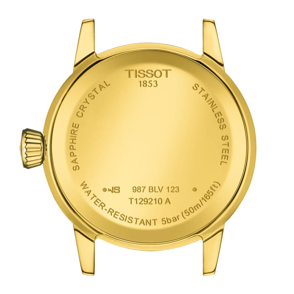 Tissot Classic Dream 28mm Ivory Dial Yellow Gold PVD Steel Quartz Watch T1292103326300