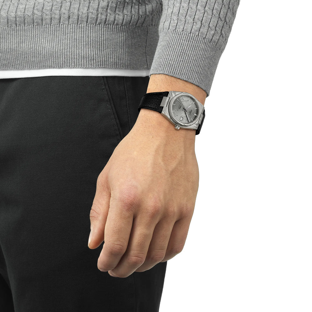 Tissot PRX Powermatic 80 Grey Dial 40mm Damascus Steel Automatic Gents Watch T1378079608100
