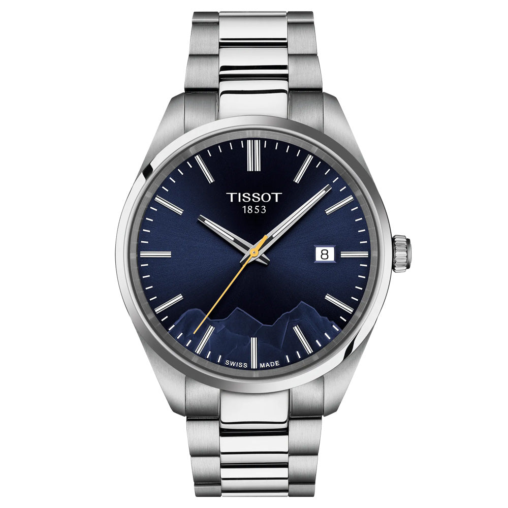 Tissot PR 100 Jungfraubahn Blue Dial 40mm Gents Quartz Watch T1504101104102