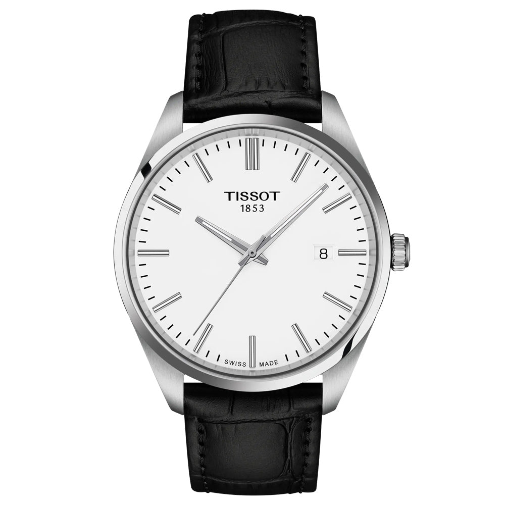 Tissot PR 100 White Dial 40mm Gents Quartz Watch T1504101601100