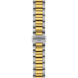 Tissot PR 100 White Dial 40mm Steel & Gold PVD Gents Quartz Watch T1504102201100