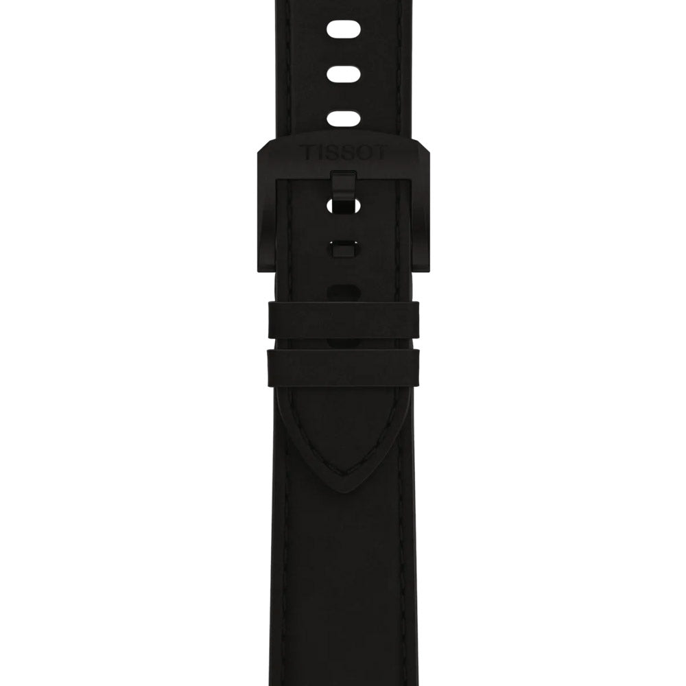 Tissot PRC 100 Solar 39mm Black Dial Black PVD Steel Quartz Watch T1514223605100