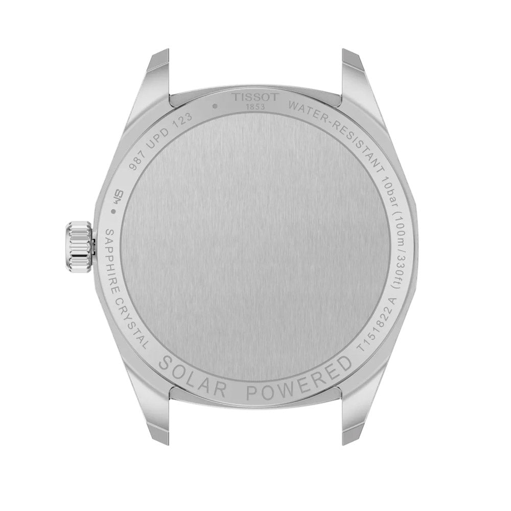 Tissot PRC 100 Solar 34mm Ice Blue Dial Ladies Quartz Watch T1518221135100