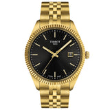 Tissot Ballade 40mm Black Dial Gold PVD Steel Gents Quartz Watch T1564103305100