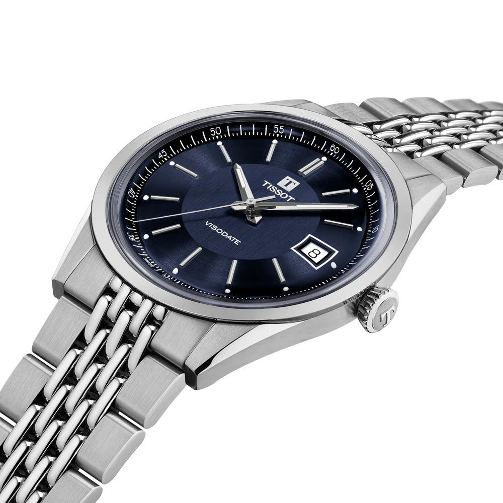 Tissot Visodate 39mm Blue Dial Automatic Gents Watch T1574071104100