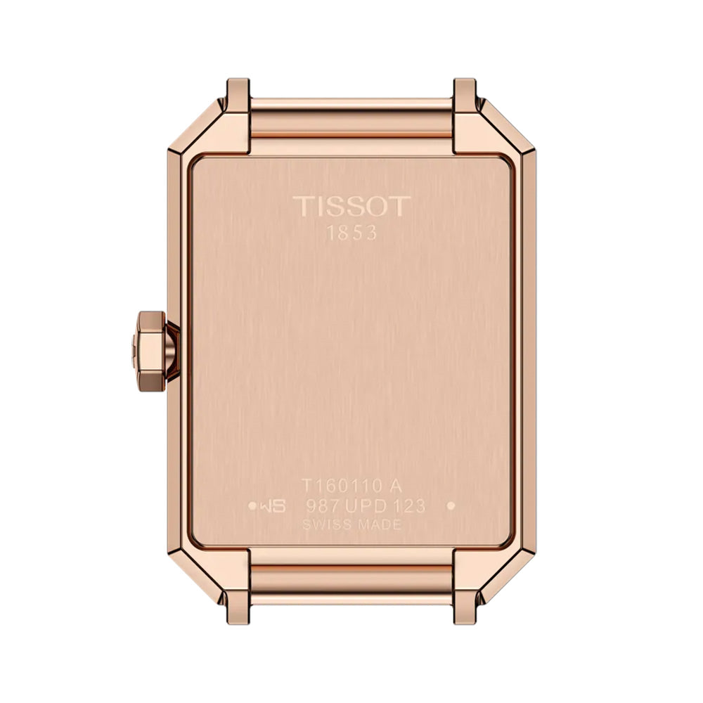 Tissot SRV 30mm MOP Dial Carnation Gold PVD Steel Ladies Quartz Watch T1601103611300