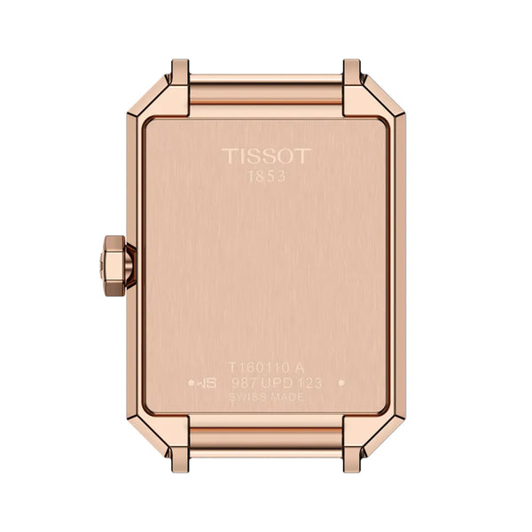 Tissot SRV 30mm MOP Dial Carnation Gold PVD Steel Ladies Quartz Watch T1601103611300