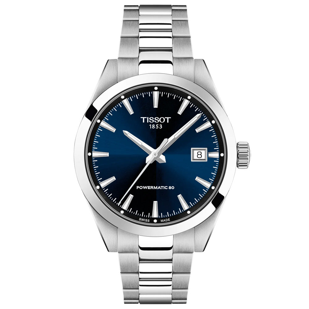 Tissot Gentleman 38mm Blue Dial Automatic Gents Watch T1658071104100