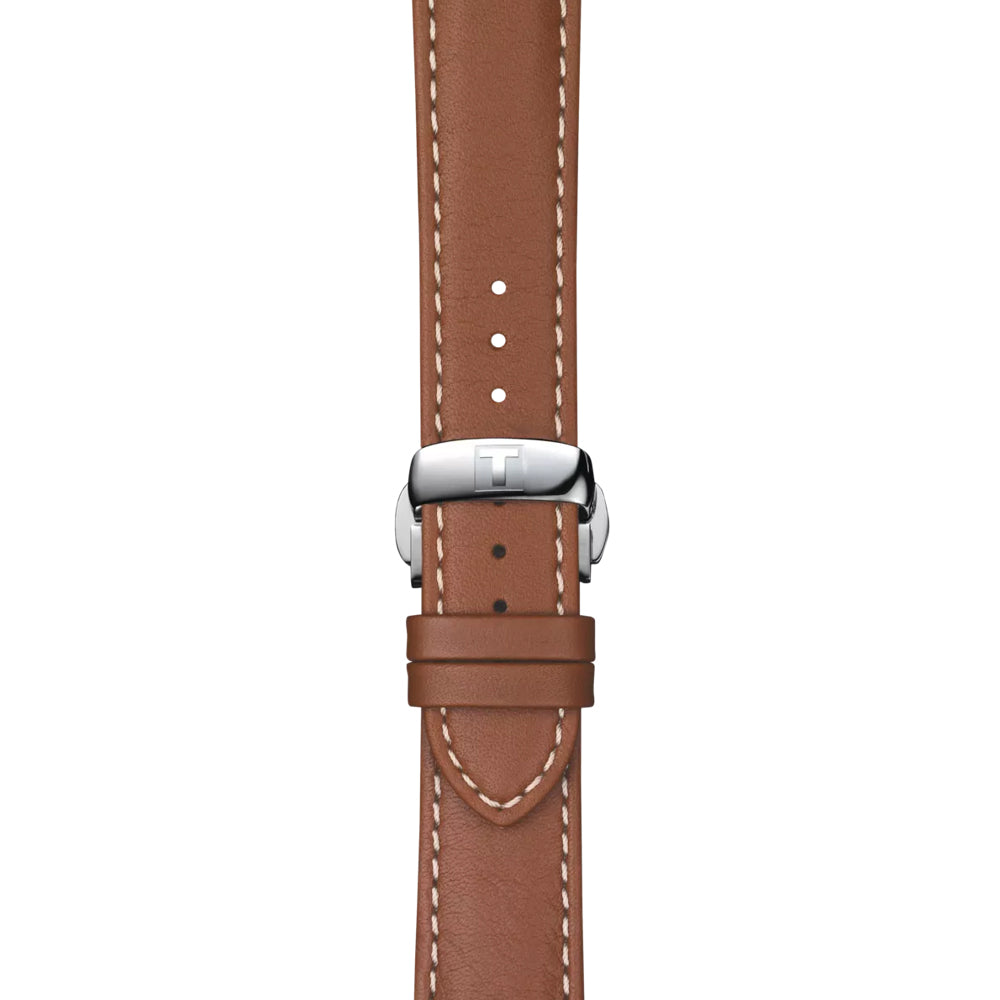 Tissot Gentleman Powermatic 80 Silicium 40mm Cream Dial 18ct Rose Gold & Steel Automatic Gents Watch T9274074626100