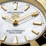 TAG Heuer Aquaracer Professional 100 Solargraph 28mm MOP Dial 18ct Gold & Steel Quartz Ladies Watch WBP1423.BB0006