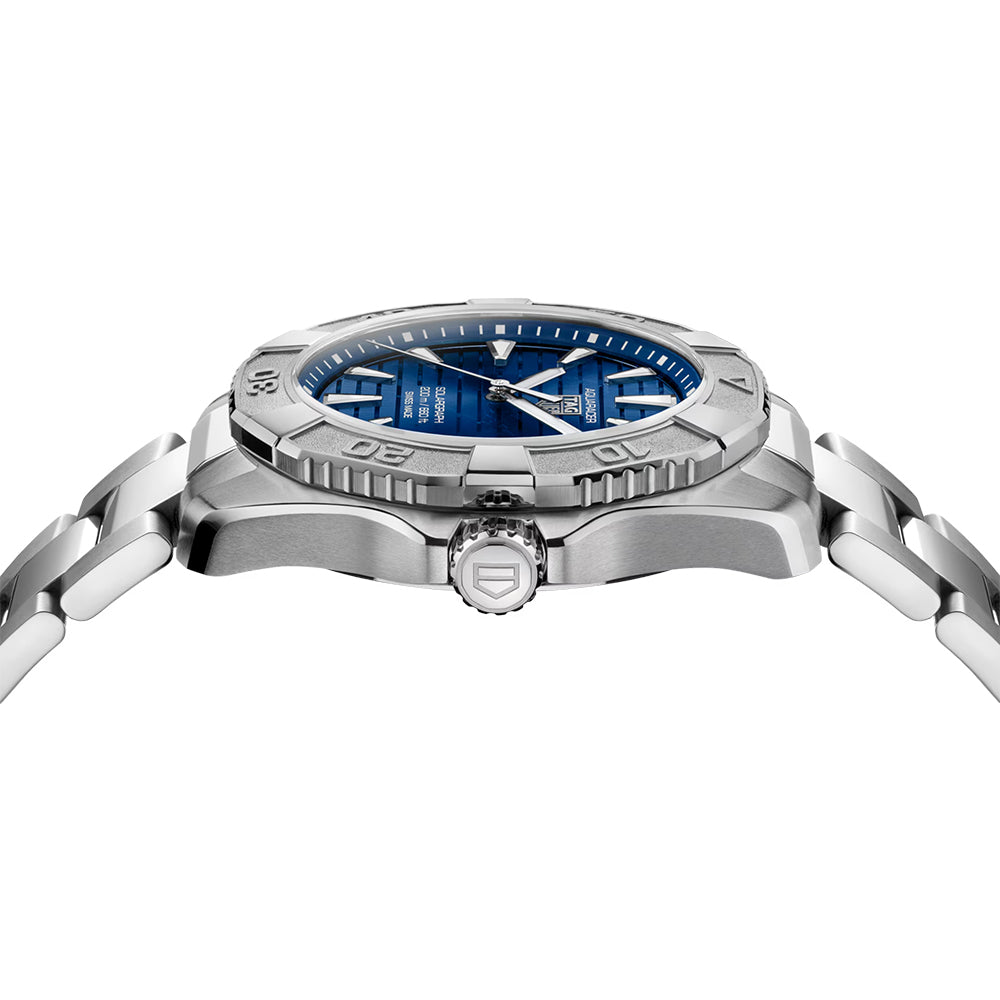 TAG Heuer Aquaracer Professional 200 Solargraph Blue Dial 40mm Quartz Gents Watch WBP1117.BA0047
