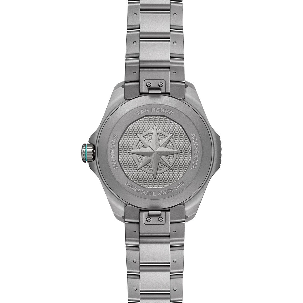TAG Heuer Aquaracer Professional 200 Solargraph Black Dial 40mm Titanium Quartz Gents Watch WBP1184.BF0008
