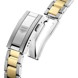 TAG Heuer Aquaracer Professional 200 Solargraph 34mm MOP Diamond Dot Dial 18ct Gold & Steel Quartz Ladies Watch WBP1326.BB0004