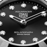 TAG Heuer Aquaracer Professional 100 Solargraph Black Diamond Dot Dial 28mm Quartz Ladies Watch WBP141G.BA0049