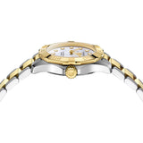 TAG Heuer Aquaracer Professional 100 Solargraph 28mm MOP Diamond Dot Dial 18ct Gold & Steel Quartz Ladies Watch WBP1422.BB0006