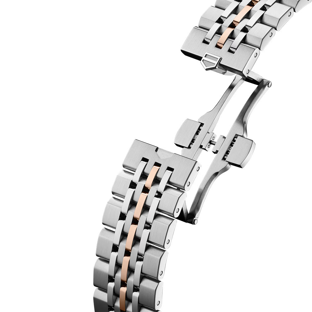 TAG Heuer Carrera Astronomer 39mm Silver Dial Steel and 18ct Rose Gold Moonphase Automatic Watch WBX2111.BD0002