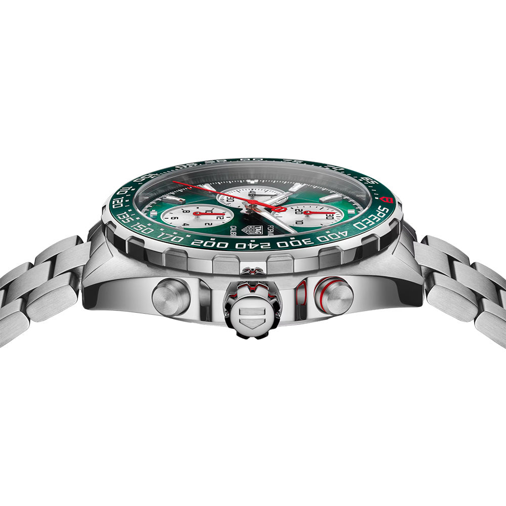 TAG Heuer Formula 1 Chronograph Goodwood Festival Limited Edition 44mm Green Dial Automatic Watch CAZ201K.BA0876