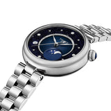 Tissot Desir 29.6mm Blue Diamond Dot Dial Moonphase Quartz Ladies Watch T1522231149600