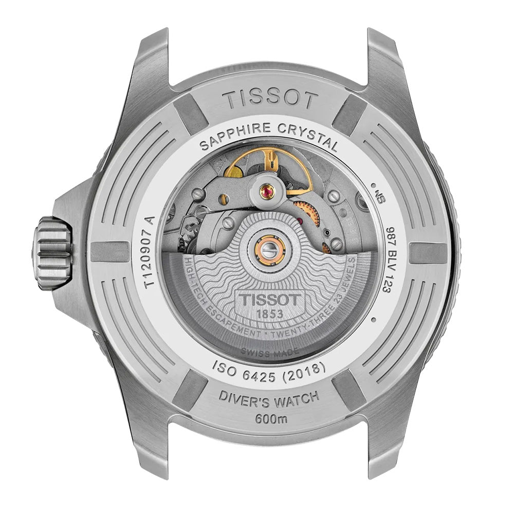 Tissot Seastar 2000 Powermatic 80 Black Dial 44mm Automatic Gents Watch T1209071105100