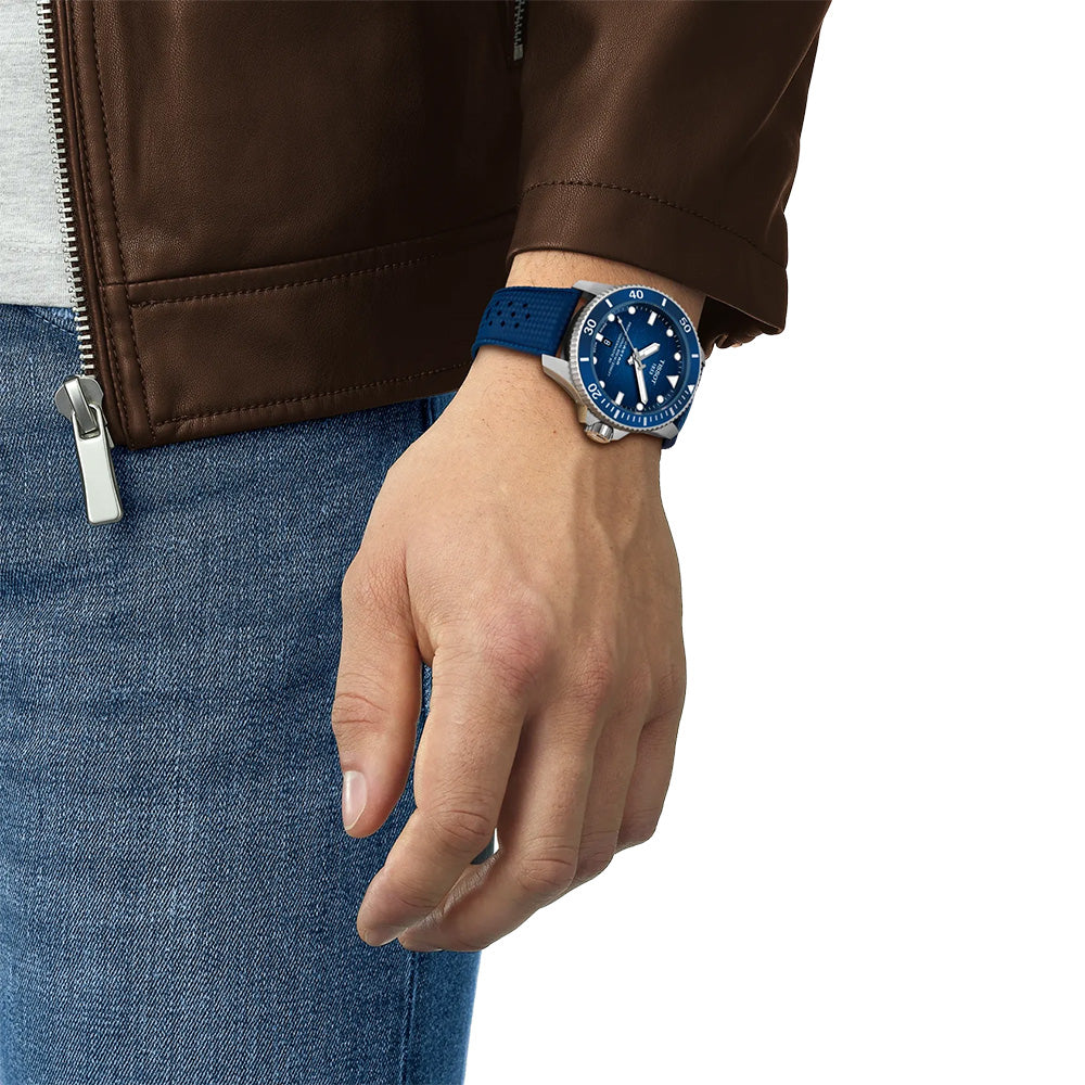 Tissot Seastar 2000 Powermatic 80 Blue Dial 44mm Automatic Gents Watch T1209071704100