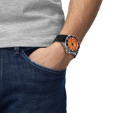 Tissot Seastar 2000 Powermatic 80 Orange Dial 44mm Automatic Gents Watch T1209071728100