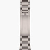 tudor pelagos 39 39mm black dial titanium on titanium bracelet automatic watch showing titanium bracelet with folding clasp