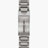 tudor pelagos lhd 42mm black dial automatic titanium on titanium bracelet watch showing folding clasp