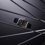 tudor black bay 54 37mm black dial steel on rubber strap automatic watch lifestyle image
