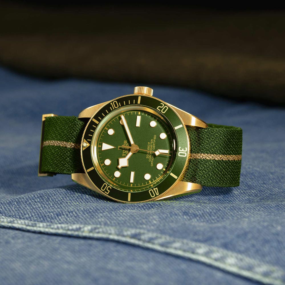 TUDOR Black Bay 58 18ct Gold 39mm Green Dial Watch M79018V-0001