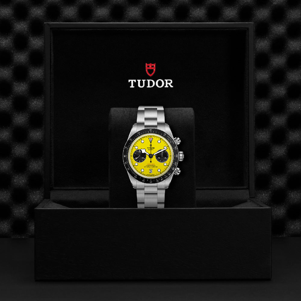 TUDOR Black Bay Chrono 39mm Yellow Dial Watch M79310N-0001