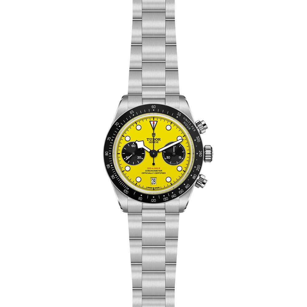 TUDOR Black Bay Chrono 39mm Yellow Dial Watch M79310N-0001
