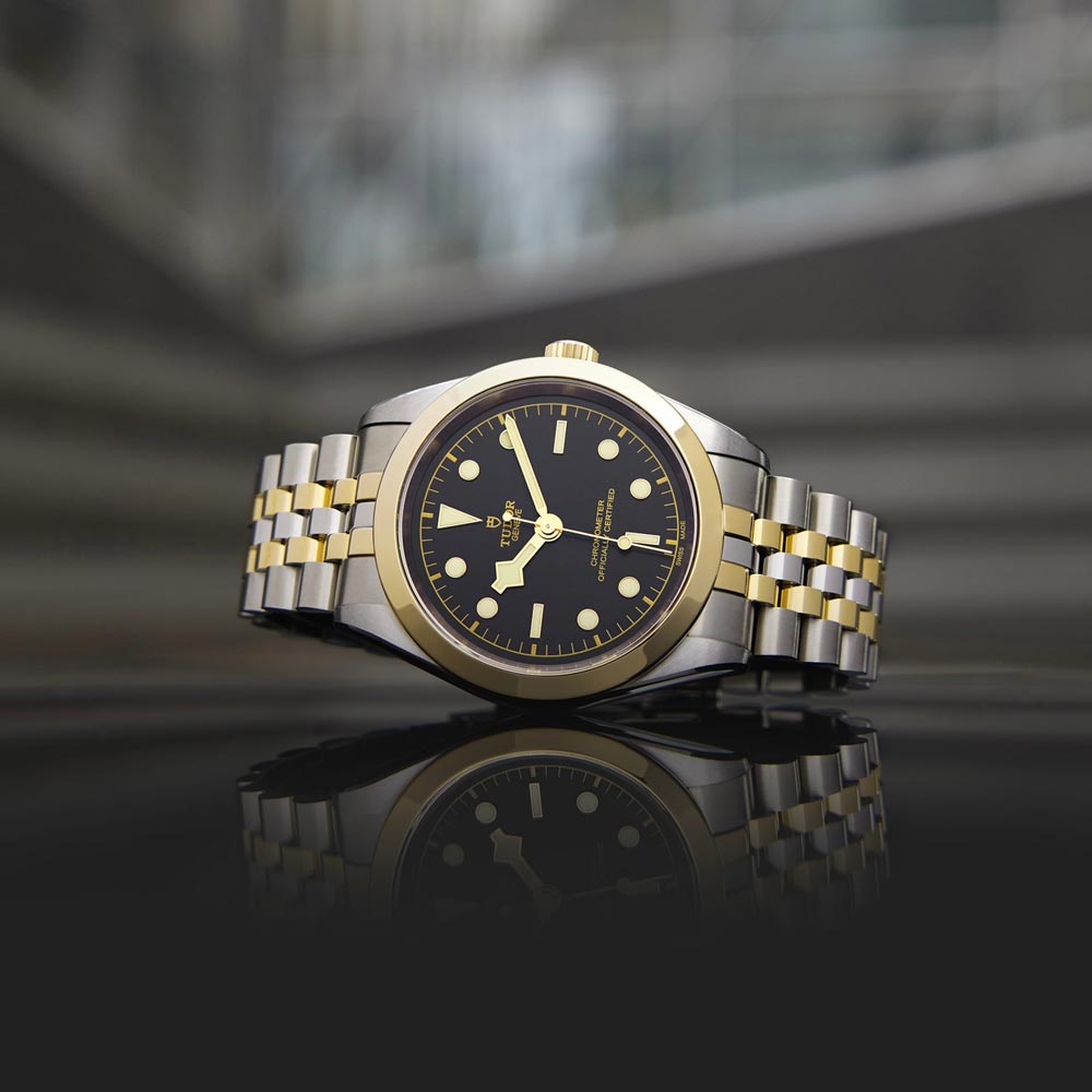 TUDOR Black Bay 39 S&G Black Dial Steel & Gold Watch M79663-0001