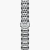 tudor 1926 28mm silver dial automatic steel on steel bracelet watch showing folding clasp
