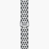 tudor 1926 28mm silver dial automatic steel on steel bracelet watch showing folding clasp