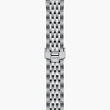 tudor 1926 28mm black diamond dot dial automatic steel on steel bracelet watch showing folding clasp