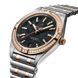 Breitling Chronomat 32 Limited Edition Black MOP Dial 18ct Red Gold & Steel Diamond Ladies Quartz Watch U773102A1B1U1