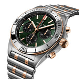 Breitling Chronomat B01 42mm Green Dial 18ct Rose Gold and Steel Automatic Chronograph Gents Watch UB0134131L1U1