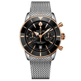 Breitling Superocean Heritage B01 Chronograph 42mm Black Dial Steel & 18ct Rose Gold Automatic Gents Watch UB0156H11B1A1