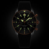 Breitling Superocean Heritage B01 Chronograph 42mm Black Dial Steel & 18ct Rose Gold Automatic Gents Watch UB0156H11B1S1